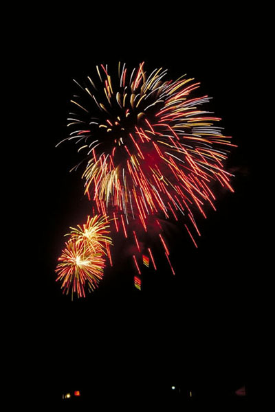 Padre Island Beach fireworks